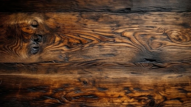 Un primer plano de un piso de madera con un fondo oscuro