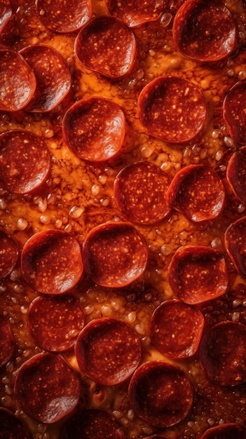 Un primer plano de pizza de pepperoni