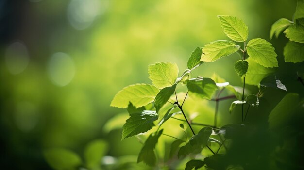 Foto un primer plano de una planta de hojas verdes