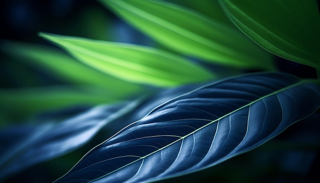 Un primer plano de una planta con hojas verdes