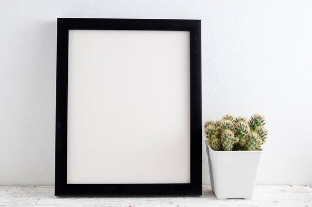 Foto primer plano de la planta en maceta contra la pared