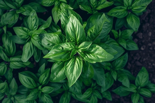 un primer plano de una planta con muchas hojas y brotes