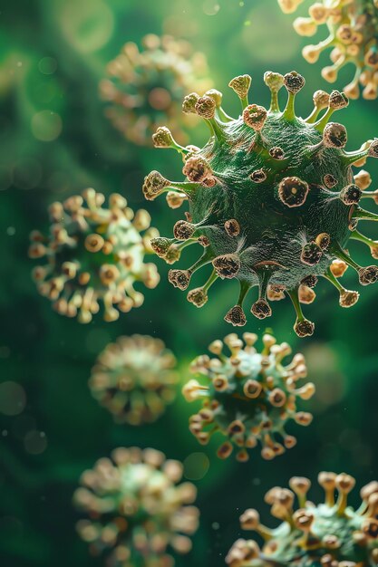 un primer plano de una planta verde con una flor verde en el medio