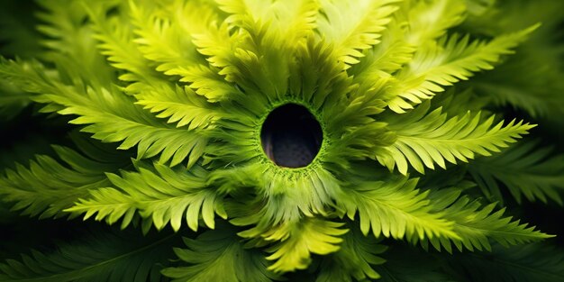 Un primer plano de una planta verde