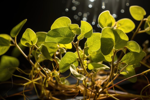 Un primer plano de una planta