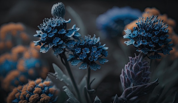 Un primer plano de un ramo de flores con la palabra flor