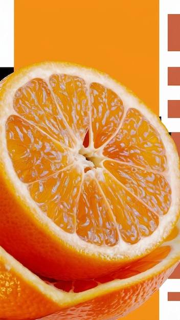 Un primer plano de una rebanada de naranja