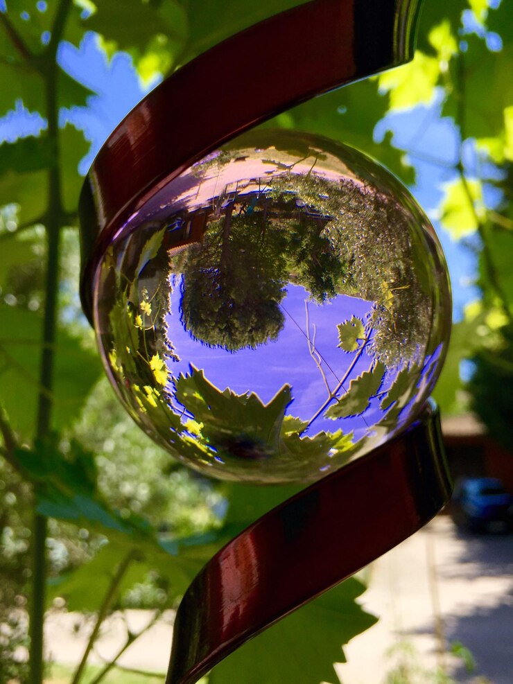 Foto primer plano de la reflexión en el agua