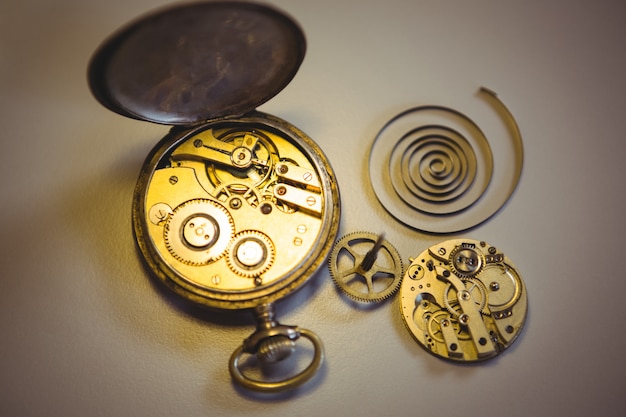 Primer plano de reloj vintage