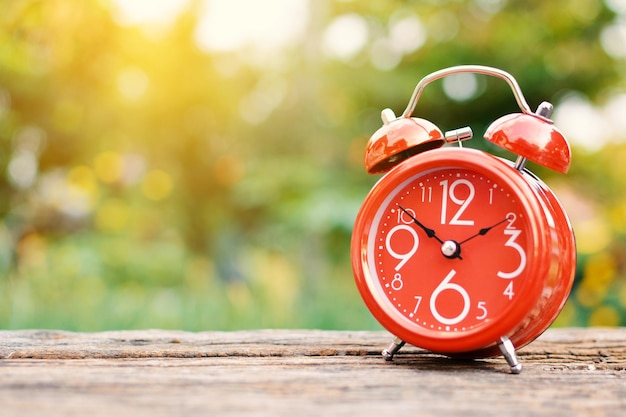 Primer plano del reloj