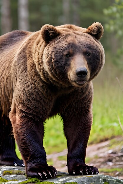 Foto primer plano retrato foto de oso de alta calidad.