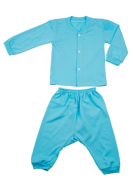 Primer plano de la ropa sobre un fondo blanco