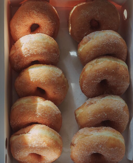 Foto primer plano de las rosquillas