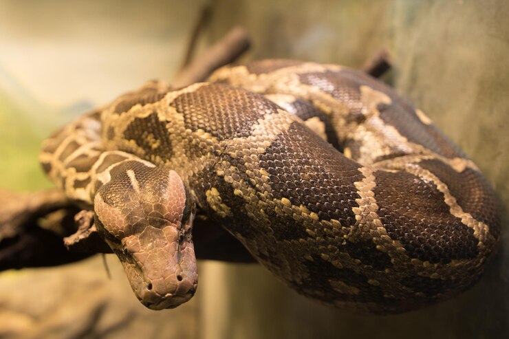 Foto primer plano de una serpiente