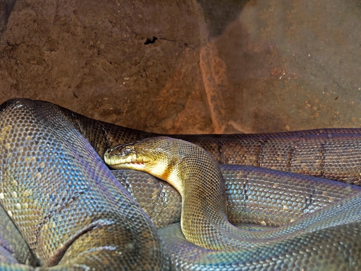 Foto primer plano de una serpiente