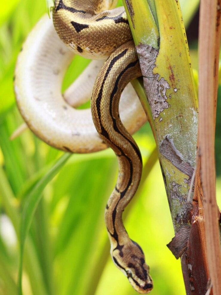Foto primer plano de una serpiente