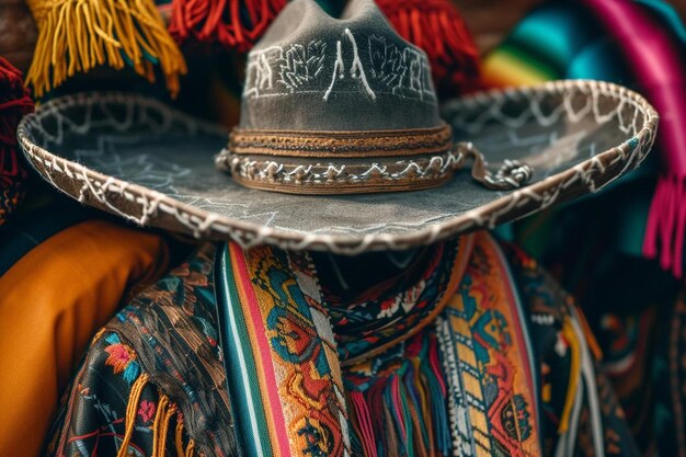 un primer plano de un sombrero en un maniquí