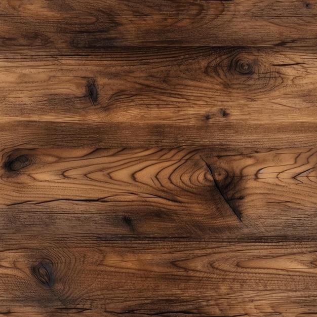 Un primer plano de un suelo de madera de color marrón oscuro con un patrón natural.