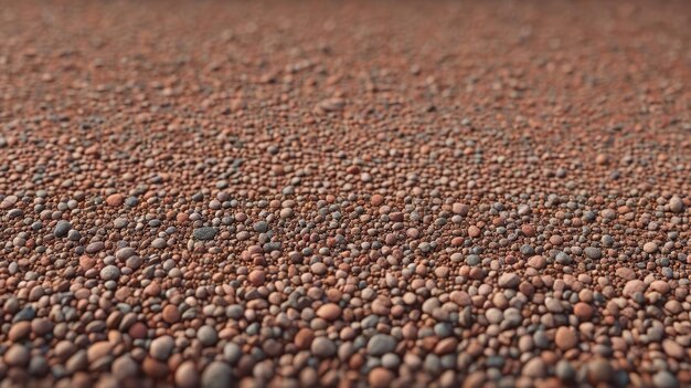 Foto un primer plano de la superficie de grava con pequeñas rocas