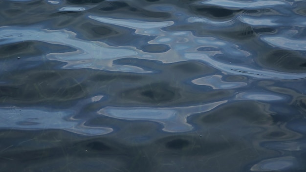 Foto primer plano de la superficie del río blue wave