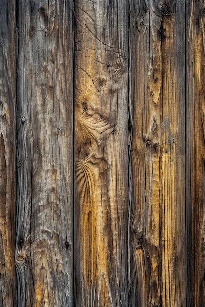 Primer plano de tablas de madera desgastadas con grano natural