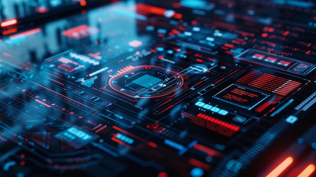 Un primer plano de una tableta que ejecuta tecnología de software de seguridad basada en IA