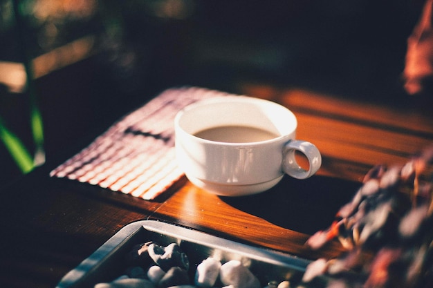 primer plano, de, taza de café
