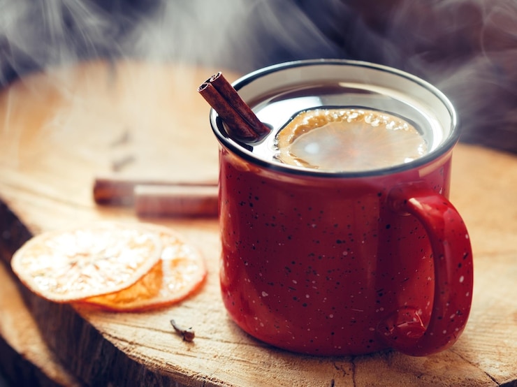 Foto primer plano del té en la mesa
