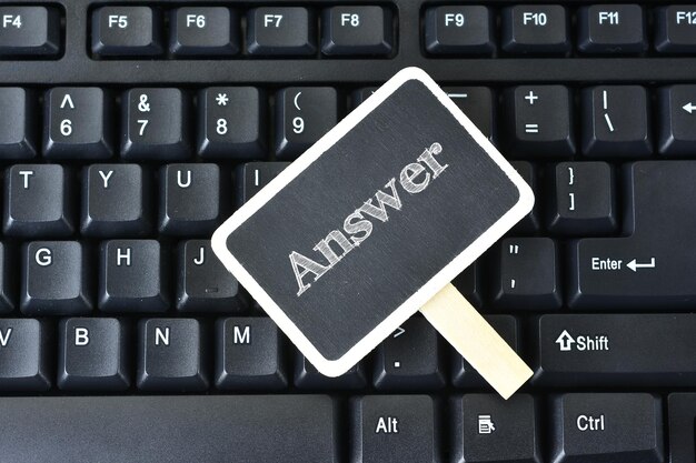 Primer plano del teclado de la computadora
