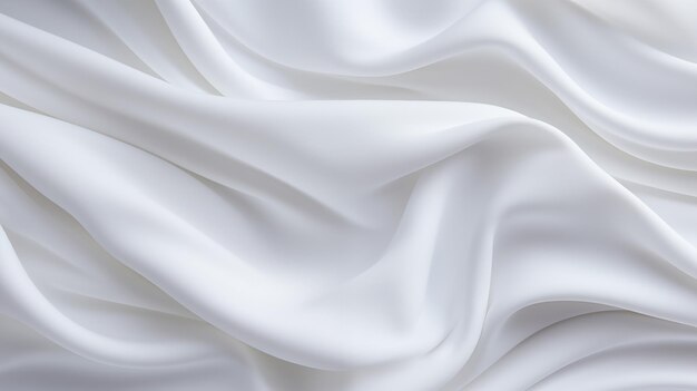 Foto un primer plano de una tela blanca con ondas suaves