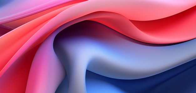 Un primer plano de una tela colorida con un ai generativo de fondo azul