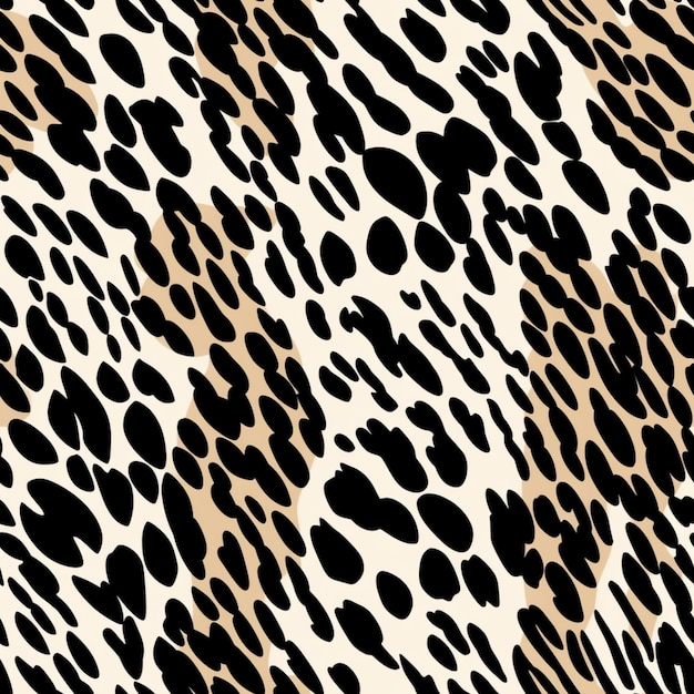 un primer plano de una tela con estampado de leopardo con un fondo blanco y negro ai generativo