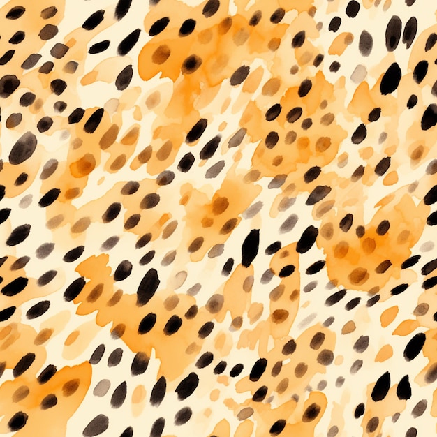 un primer plano de una tela con estampado de leopardo y muchas manchas ai generativa