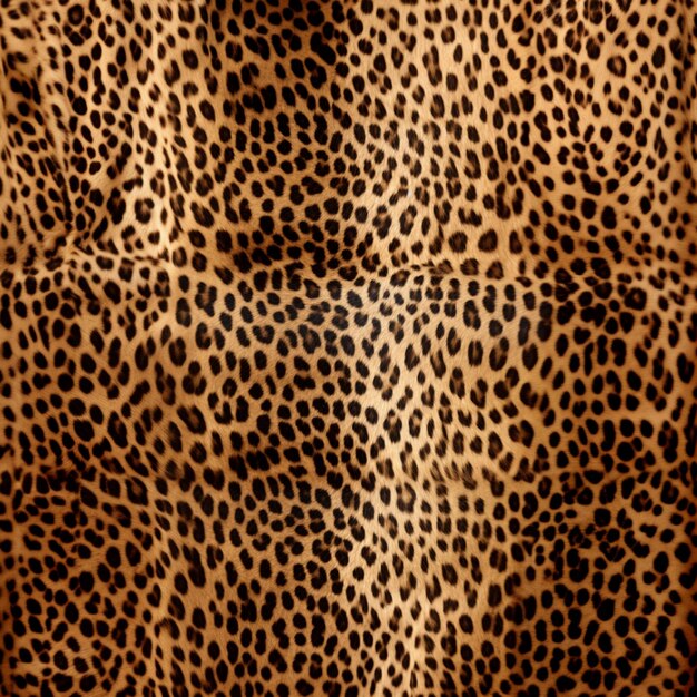 un primer plano de una tela de impresión de leopardo con un fondo negro generativo ai