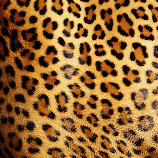 un primer plano de una tela de impresión de leopardo con un fondo negro generativo ai