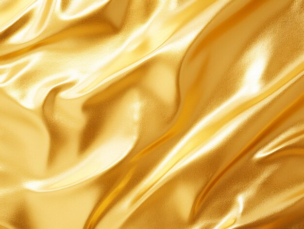 un primer plano de una tela de oro con una superficie muy brillante generativa ai