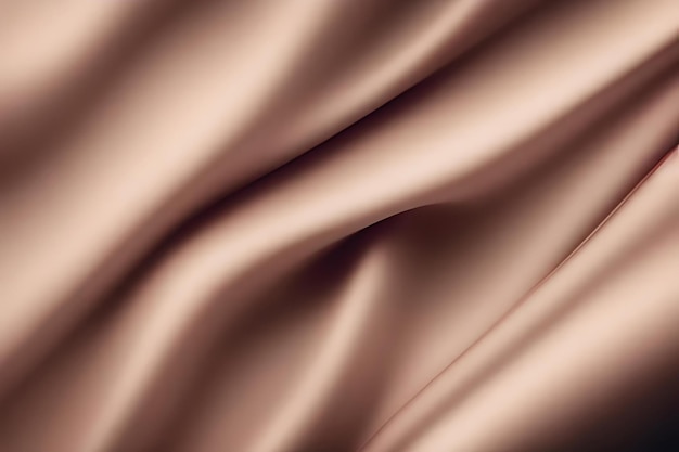 Un primer plano de una tela de seda marrón