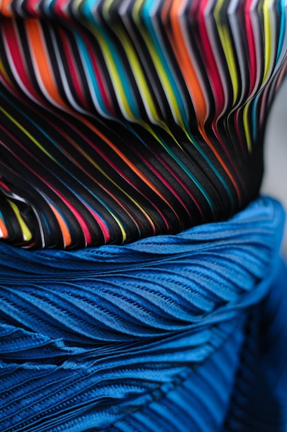 Foto primer plano de un textil de colores