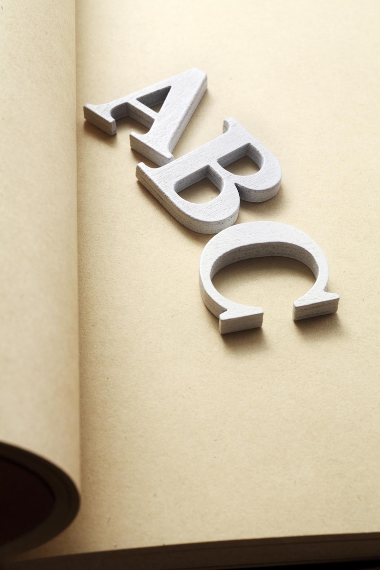 Foto primer plano del texto en la mesa