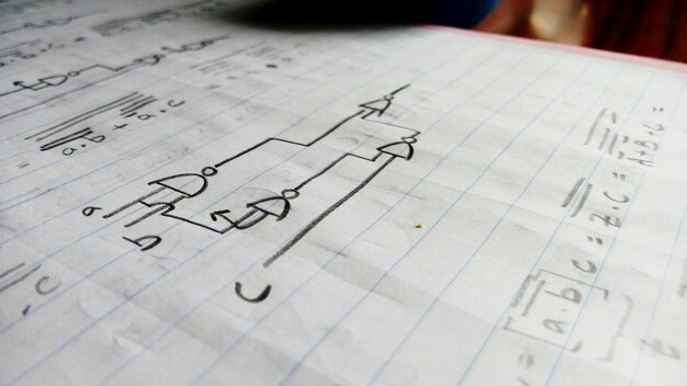 Primer plano del texto en papel