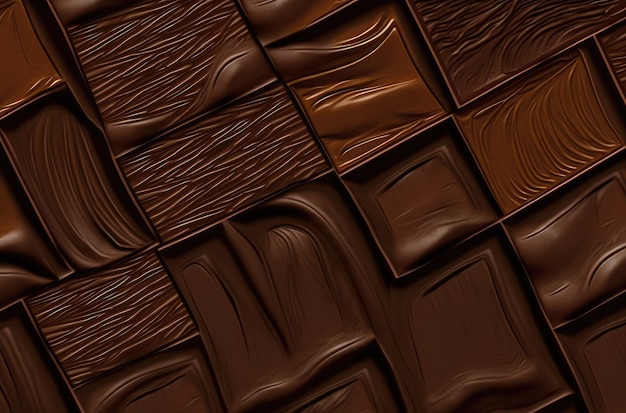 un primer plano de una textura de chocolate