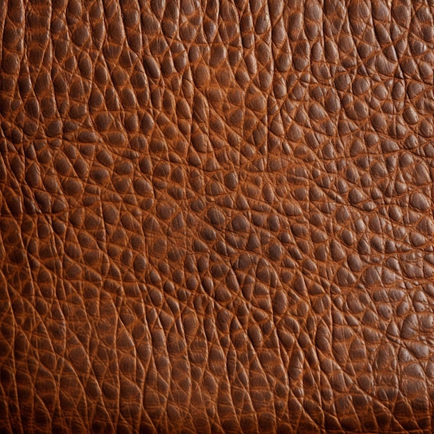 Un primer plano de una textura de cuero marrón con un patrón generativo ai
