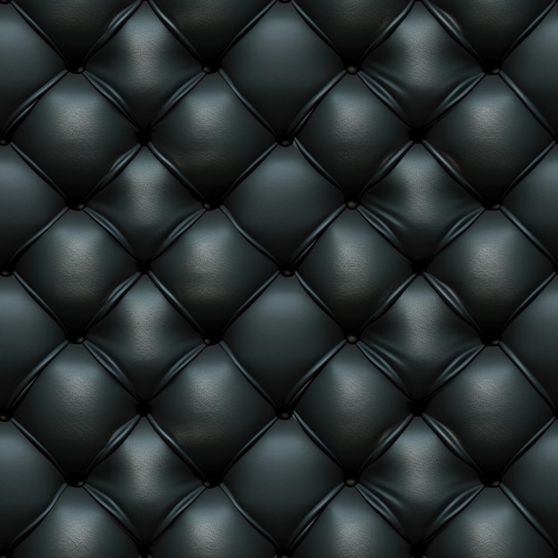 Un primer plano de una textura de cuero negro con un patrón generativo ai