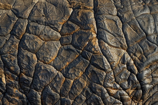 Un primer plano de la textura de la piel de un elefante africano