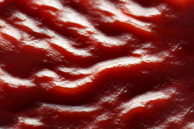 Un primer plano de una textura de salsa de tomate