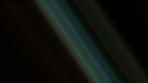 Un primer plano de una tira de líneas azules y verdes sobre un fondo oscuro.