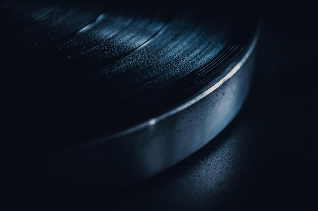 Primer plano de un tocadiscos