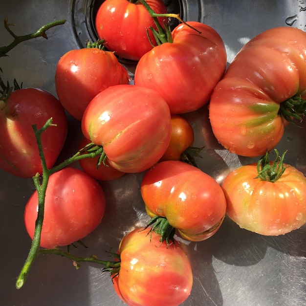 primer plano, de, tomates