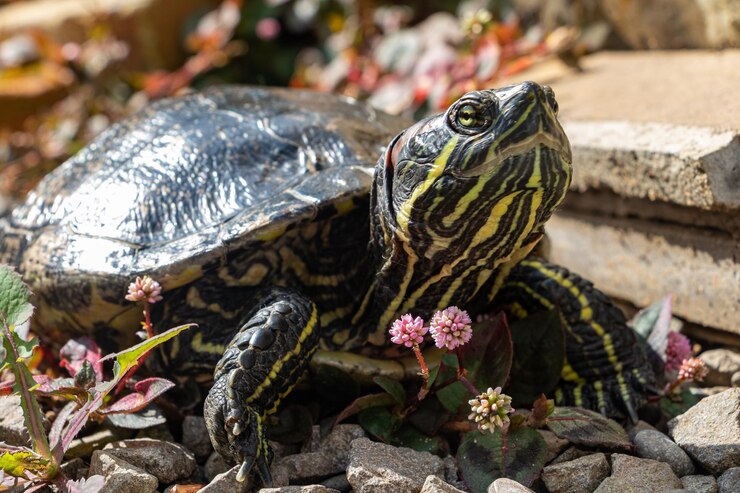 Foto primer plano de una tortuga