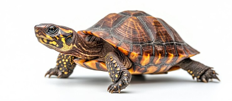 Un primer plano de una tortuga